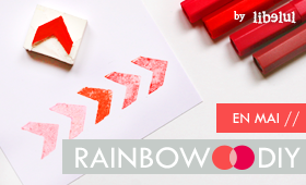 Rainbow DIY : Tampon à motifs